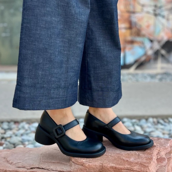 Fly London Huli Maryjane in Black - Picture 3 of 5